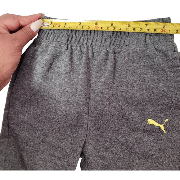 Puma Toddler Jogger Sweatpants Gray & Yellow Logo Size 2T Used - Picture 8 of 9